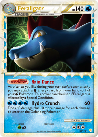 Feraligatr (108/123) [HeartGold &amp; SoulSilver: Base Set] 