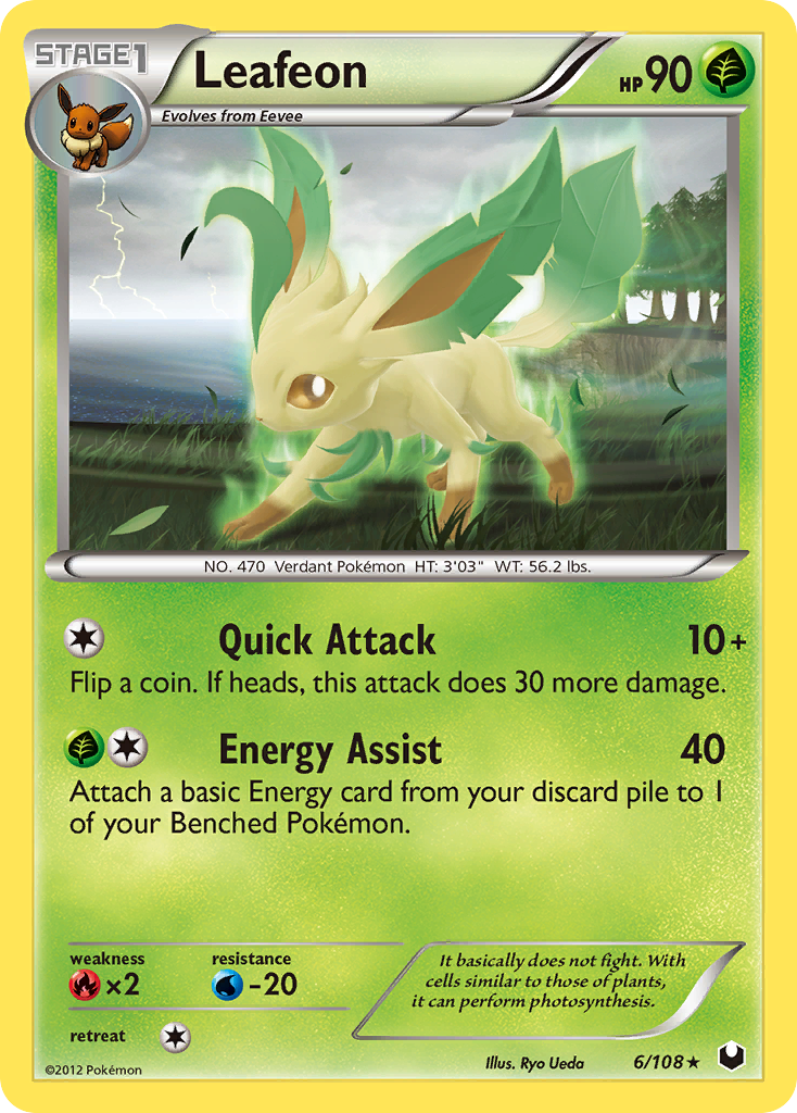 Leafeon (6/108) [Black &amp; White: Dark Explorers] 