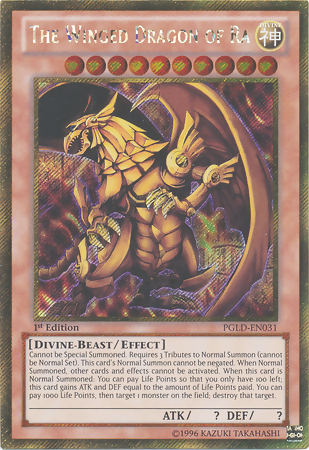 The Winged Dragon of Ra [PGLD-EN031] Gold Secret Rare 