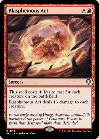 Blasphemous Act [Bloomburrow Commander] 