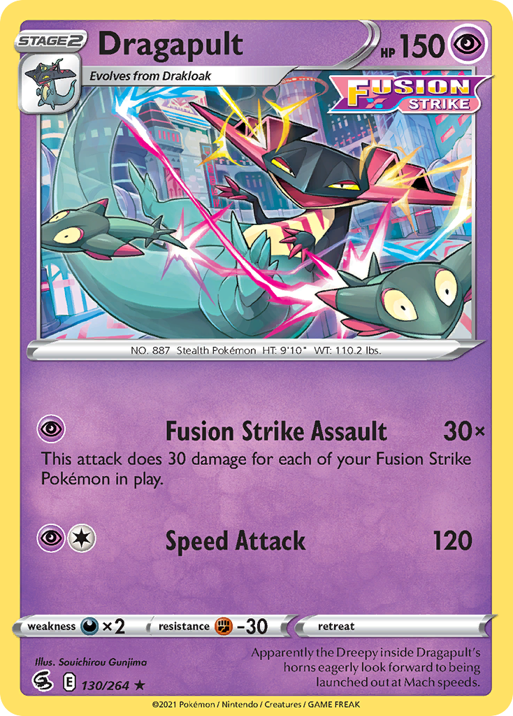 Dragapult (130/264) (Theme Deck Exclusive) [Sword &amp; Shield: Fusion Strike] 