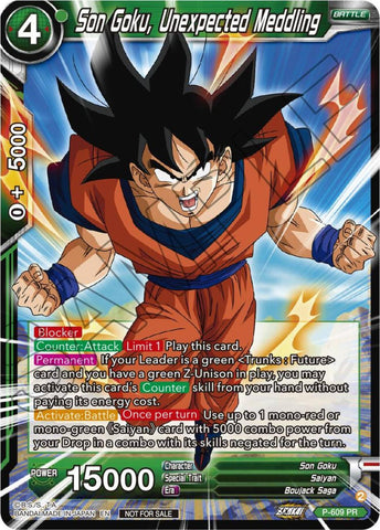 Son Goku, Unexpected Meddling (Tournament Pack Vol. 8) (P-609) [Promotion Cards] 