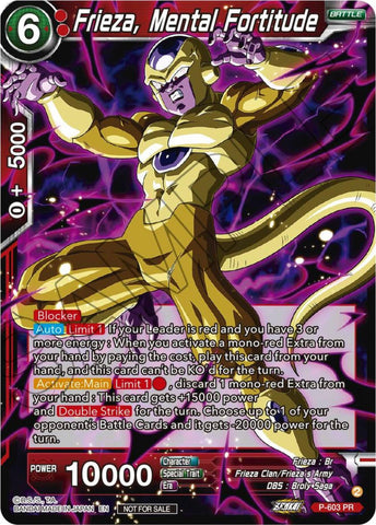 Frieza, Mental Fortitude (Tournament Pack Vol. 8) (P-603) [Promotion Cards] 