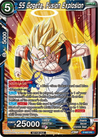 SS Gogeta, Fusion Explosion (Tournament Pack Vol. 8) (P-607) [Promotion Cards] 