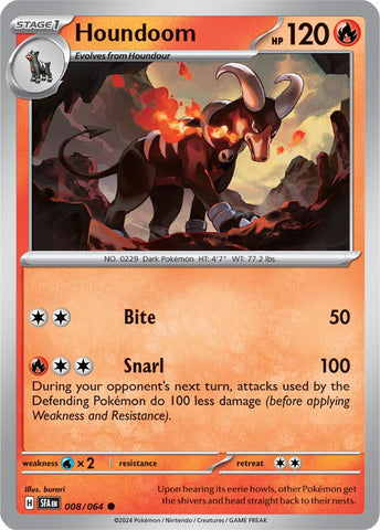 Houndoom (008/064) [Scarlet &amp; Violet: Shrouded Fable] 