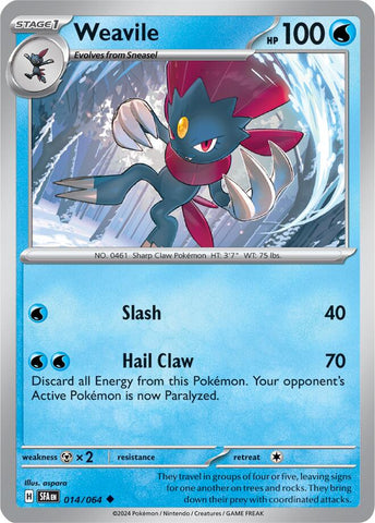 Weavile (014/064) [Scarlet &amp; Violet: Shrouded Fable] 