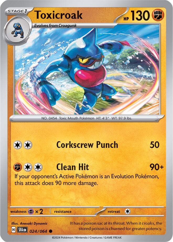Toxicroak (024/064) [Scarlet &amp; Violet: Shrouded Fable] 