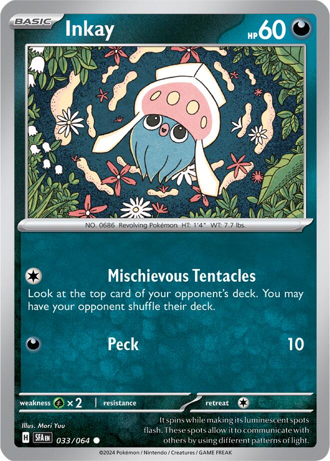 Inkay (033/064) [Scarlet &amp; Violet: Shrouded Fable] 
