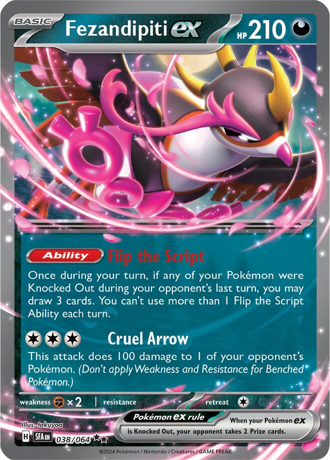 Fezandipiti ex (038/064) [Scarlet &amp; Violet: Shrouded Fable] 