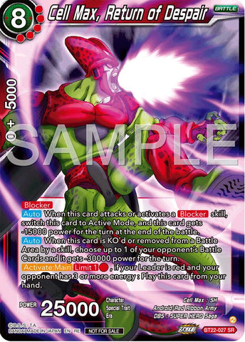 Cell Max, Return of Despair (Deluxe Pack 2024 Vol.2) (BT22-027) [Promotion Cards] 