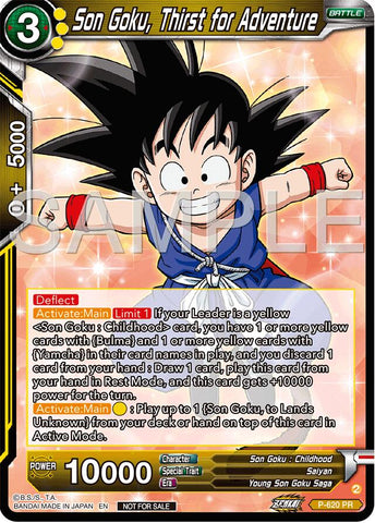 Son Goku, Thirst for Adventure (Deluxe Pack 2024 Vol.2) (P-620) [Promotion Cards] 