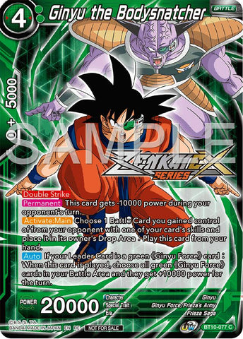 Ginyu the Bodysnatcher (Event Pack 15) (BT10-077) [Promotion Cards] 