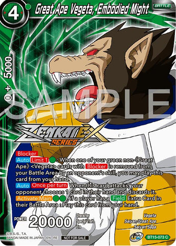 Great Ape Vegeta, Embodied Might (Event Pack 15) (BT15-073) [Promotion Cards] 
