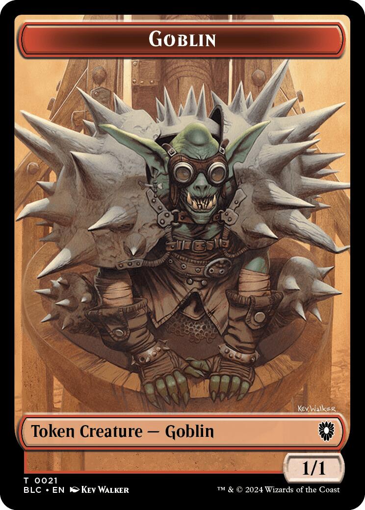 Goblin // Thopter Double-Sided Token [Bloomburrow Commander Tokens] 