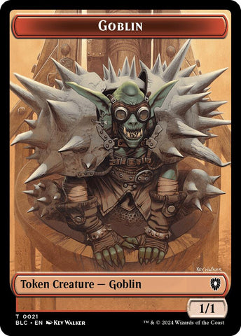Goblin // Thopter Double-Sided Token [Bloomburrow Commander Tokens] 
