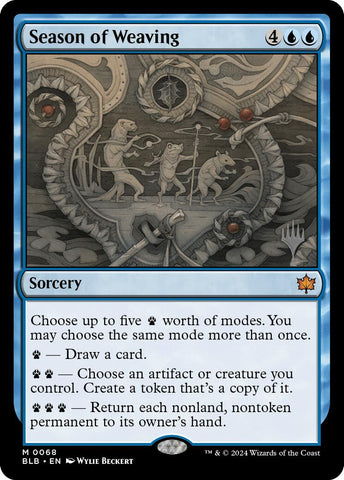 Season of Weaving (Promo Pack) [Bloomburrow Promos] 