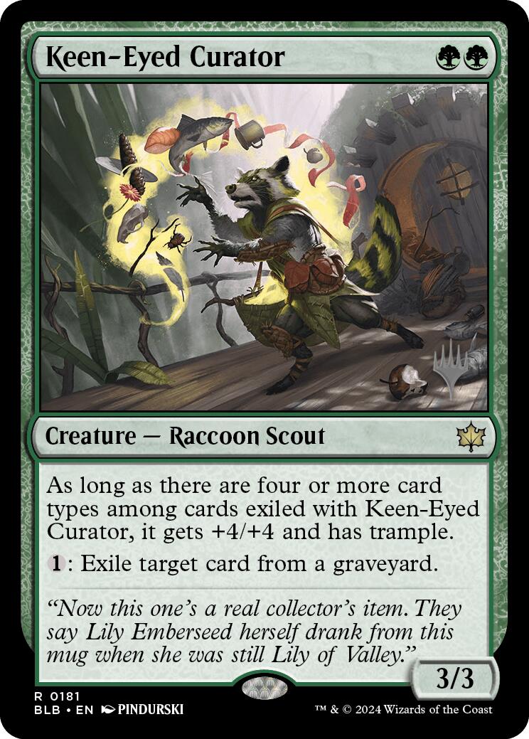 Keen-Eyed Curator (Promo Pack) [Bloomburrow Promos] 