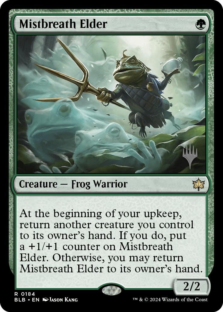 Mistbreath Elder (Promo Pack) [Bloomburrow Promos] 