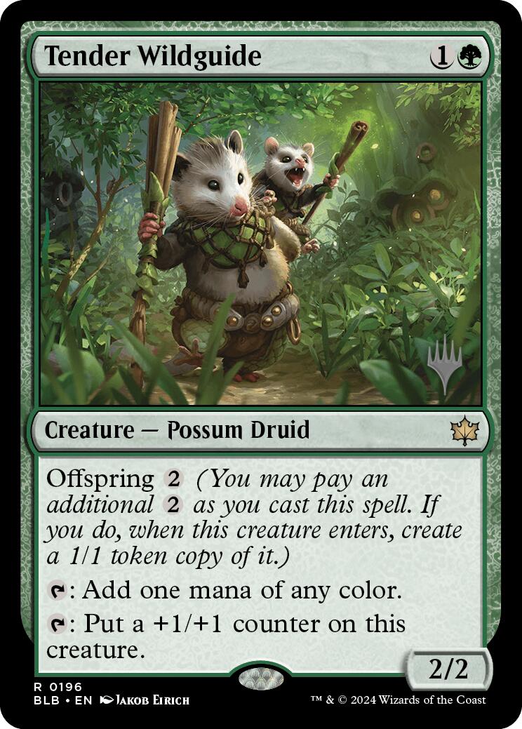 Tender Wildguide (Promo Pack) [Bloomburrow Promos] 