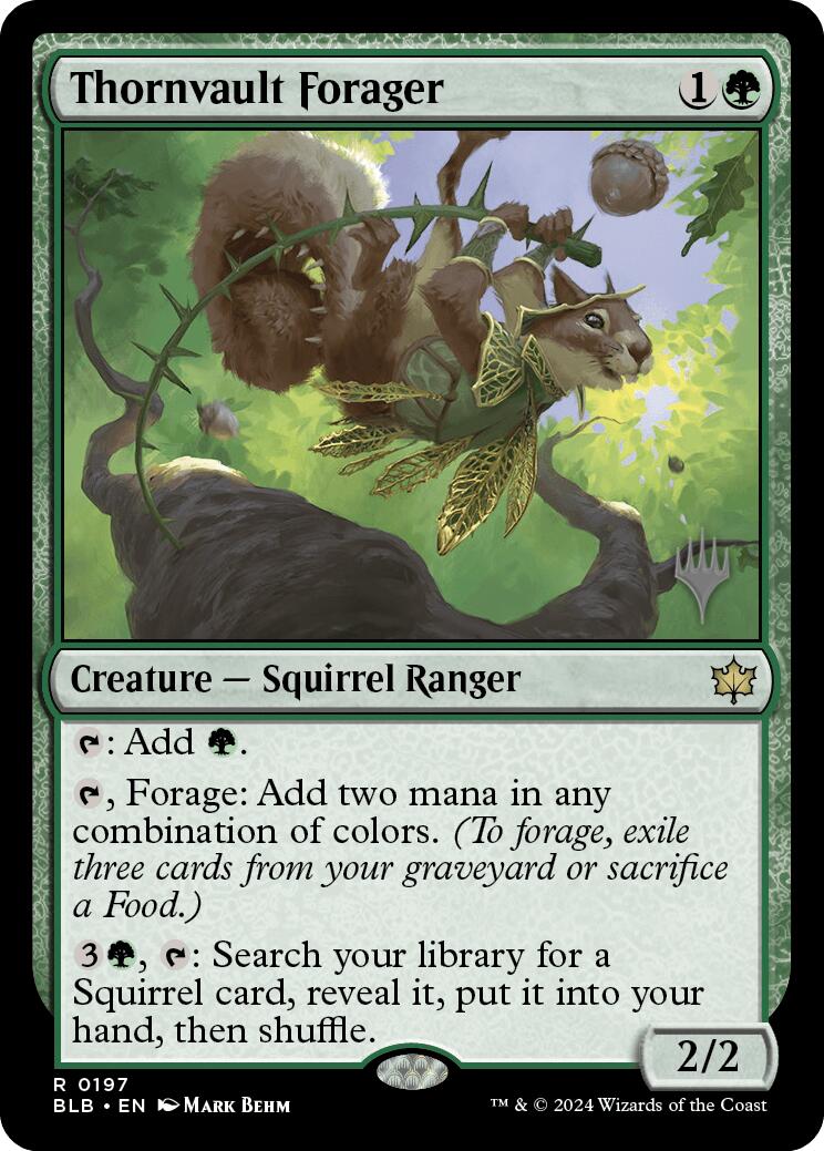 Thornvault Forager (Promo Pack) [Bloomburrow Promos] 