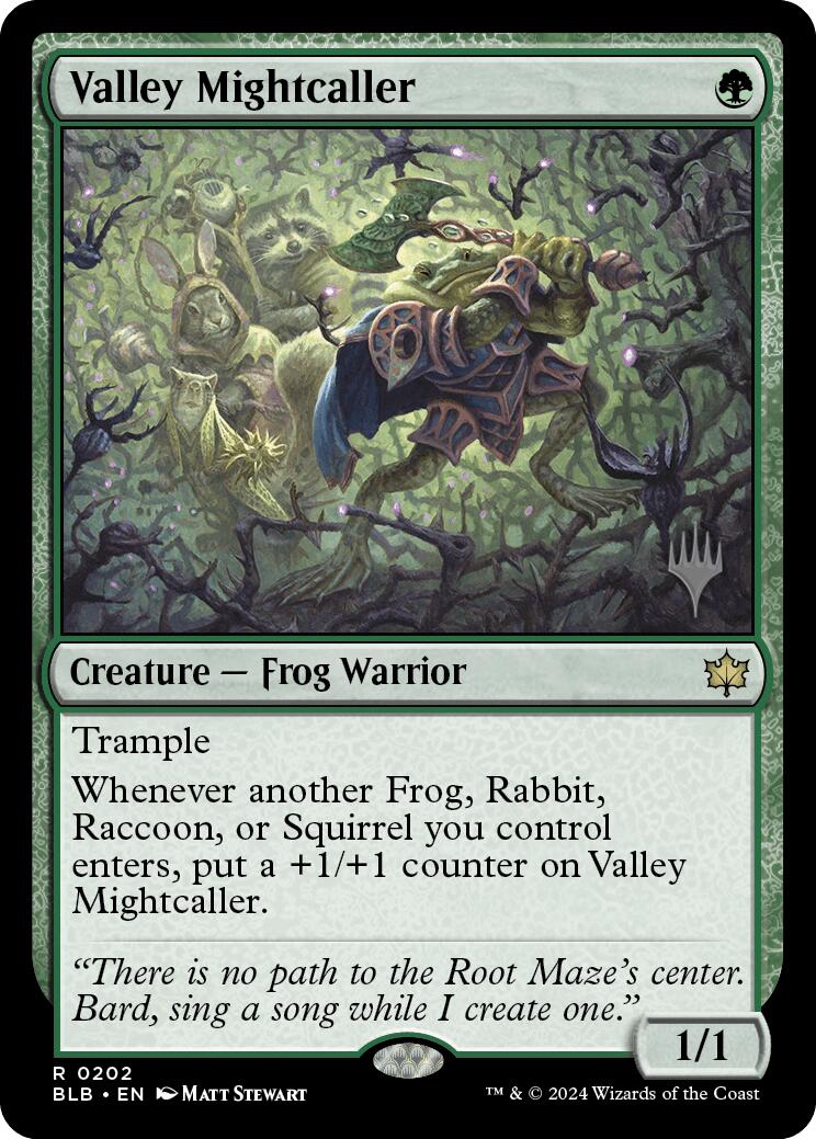 Valley Mightcaller (Promo Pack) [Bloomburrow Promos] 