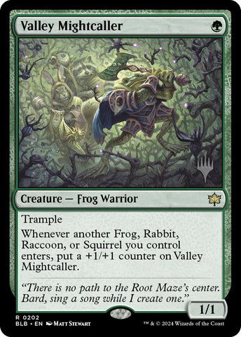 Valley Mightcaller (Promo Pack) [Bloomburrow Promos] 