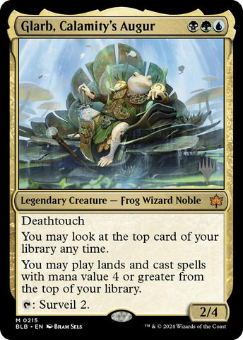 Glarb, Calamity's Augur (Promo Pack) [Bloomburrow Promos] 