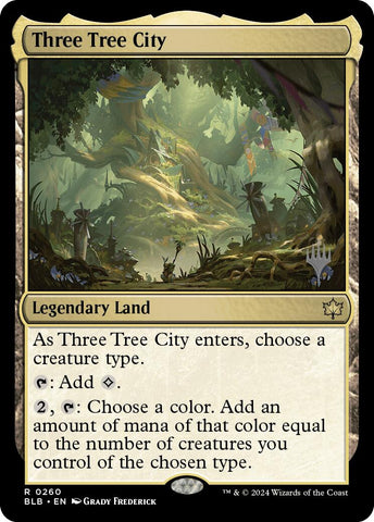 Three Tree City (Promo Pack) [Bloomburrow Promos] 