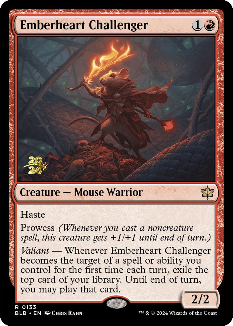 Emberheart Challenger [Bloomburrow Prerelease Promos] 