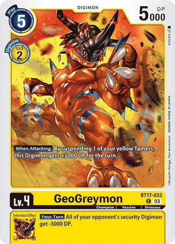 GeoGreymon [BT17-033] [Secret Crisis] 