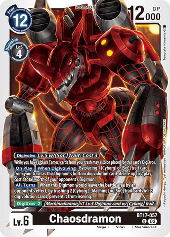 Chaosdramon [BT17-057] [Secret Crisis] 