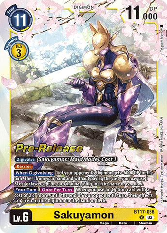 Sakuyamon [BT17-038] [Secret Crisis Pre-Release Cards] 