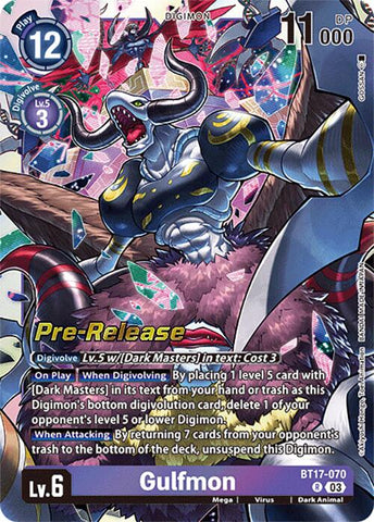 Gulfmon [BT17-070] [Secret Crisis Pre-Release Cards] 