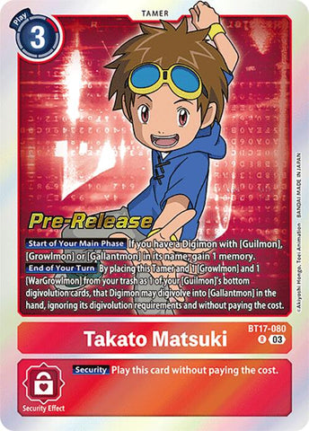 Takato Matsuki [BT17-080] [Secret Crisis Pre-Release Cards] 