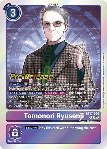 Tomonori Ryusenji [BT17-090] [Secret Crisis Pre-Release Cards] 