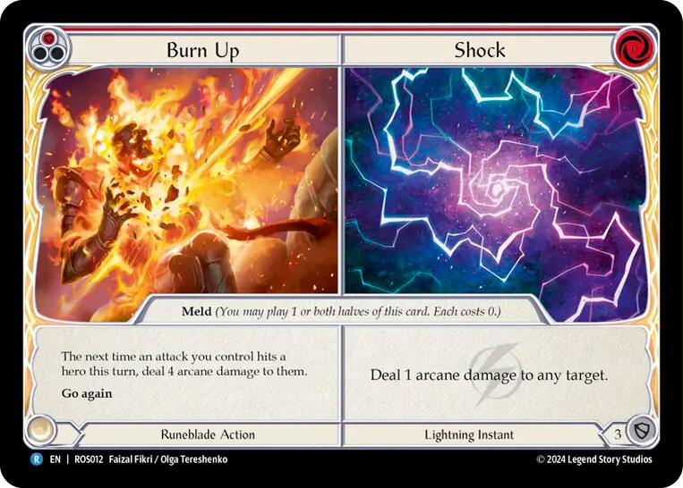 Burn Up // Shock [ROS012] (Rosetta) Rainbow Foil 