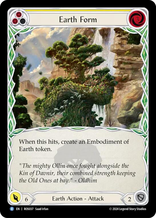 Earth Form (Yellow) [ROS037] (Rosetta) Rainbow Foil 