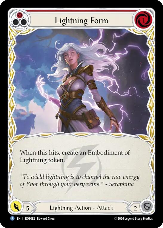 Lightning Form (Red) [ROS082] (Rosetta) Rainbow Foil 