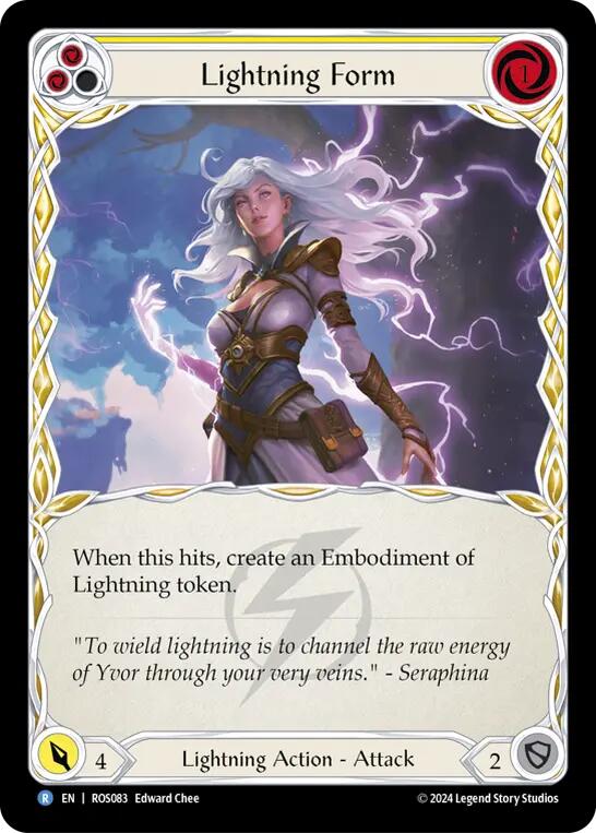Lightning Form (Yellow) [ROS083] (Rosetta) Rainbow Foil 