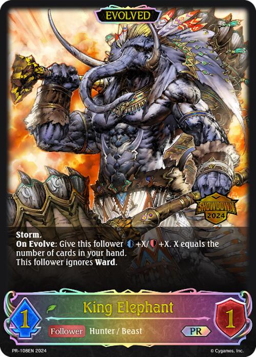 King Elephant (Evolved) (Showdown 2024) (PR-108EN) [Promotional Cards]