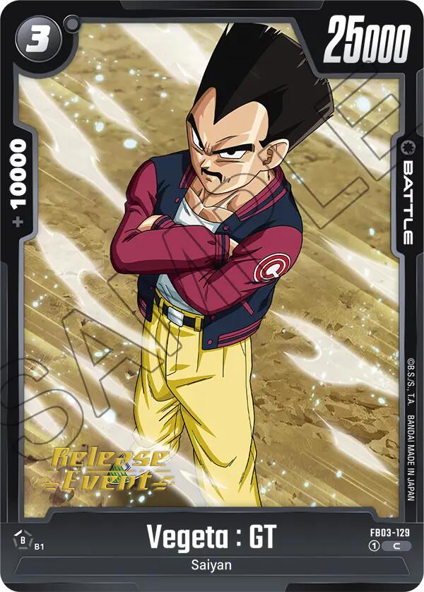 Vegeta : GT [Raging Roar Release Event Cards]