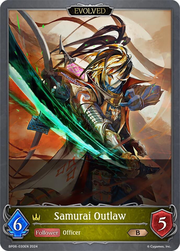 Samurai Outlaw (Evolved) (BP06-030EN) [Paragons of the Colosseum] 