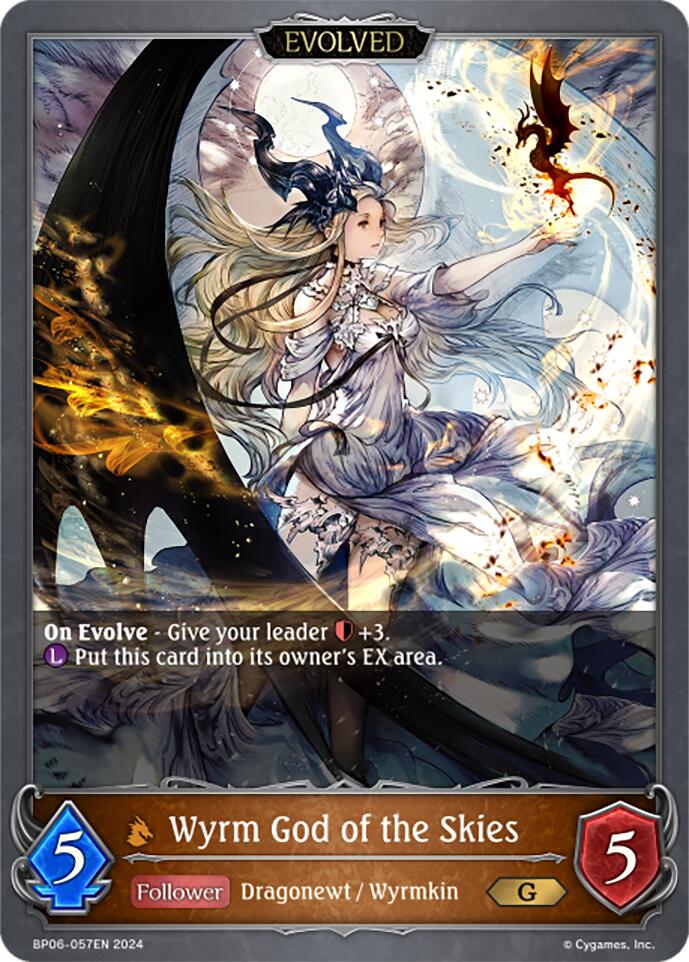 Wyrm God of the Skies (Evolved) (BP06-057EN) [Paragons of the Colosseum] 