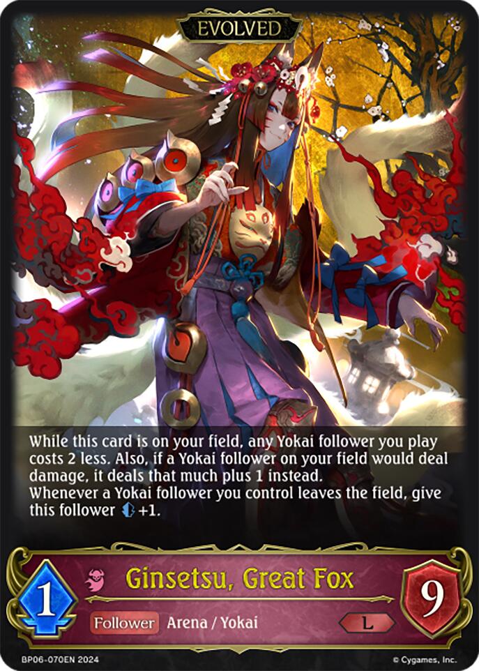Ginsetsu, Great Fox (Evolved) (BP06-070EN) [Paragons of the Colosseum] 