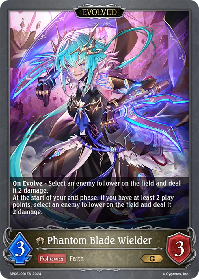 Phantom Blade Wielder (Evolved) (BP06-091EN) [Paragons of the Colosseum] 