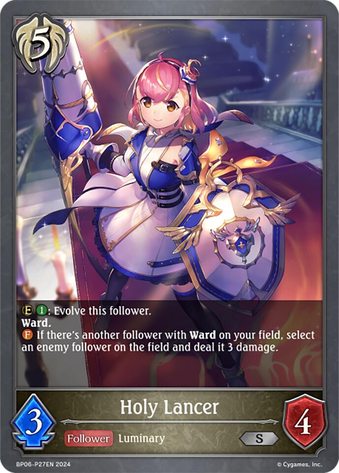 Holy Lancer - P27EN (Foil) (BP06-P27EN) [Paragons of the Colosseum]