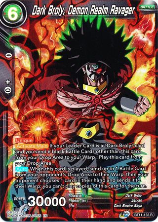 Dark Broly, Demon Realm Ravager (BT11-133) [Vermilion Bloodline] 