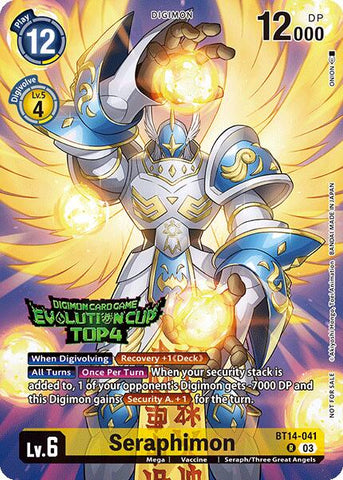 Seraphimon [BT14-041] (2024 Evolution Cup Top 4) [Blast Ace] 