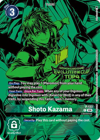 Shoto Kazama [P-133] (2024 Evolution Cup Top 4) [Promotional Cards] 