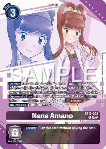 Nene Amano [BT10-092] (Premium Heroines Set) [Xros Encounter] 